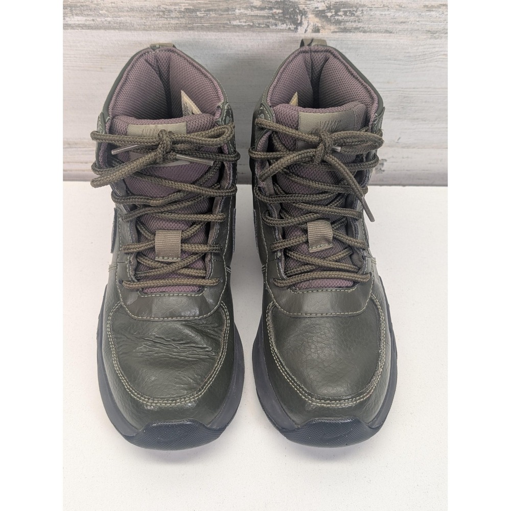 Nike Air Max Goaterra 2.0 Snow Boots Youth Size 4.5 Green Leather DC9515-300